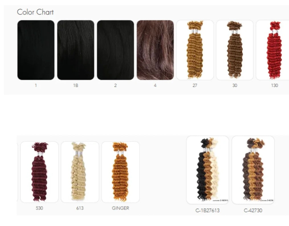 Mayde Beauty Deep Bulk 20" Bloom Bundle
Hair Weave