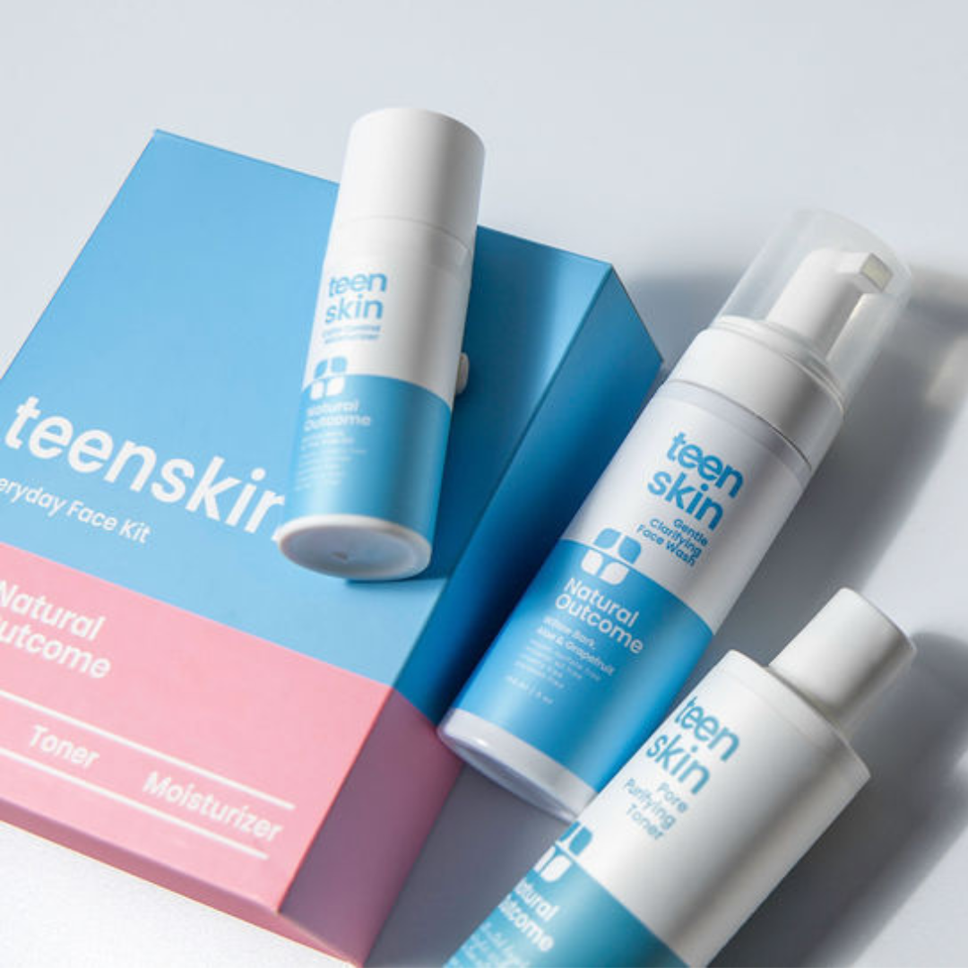 Natural Outcome Skincare-Teen Skin Kit - 3-Step Acne Clarifying Regimen