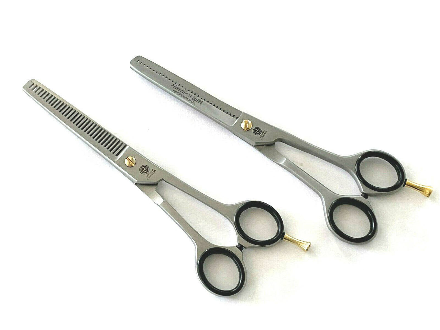 German Professional Double and Single Teeth Thinning Trimming Shears 6.5"