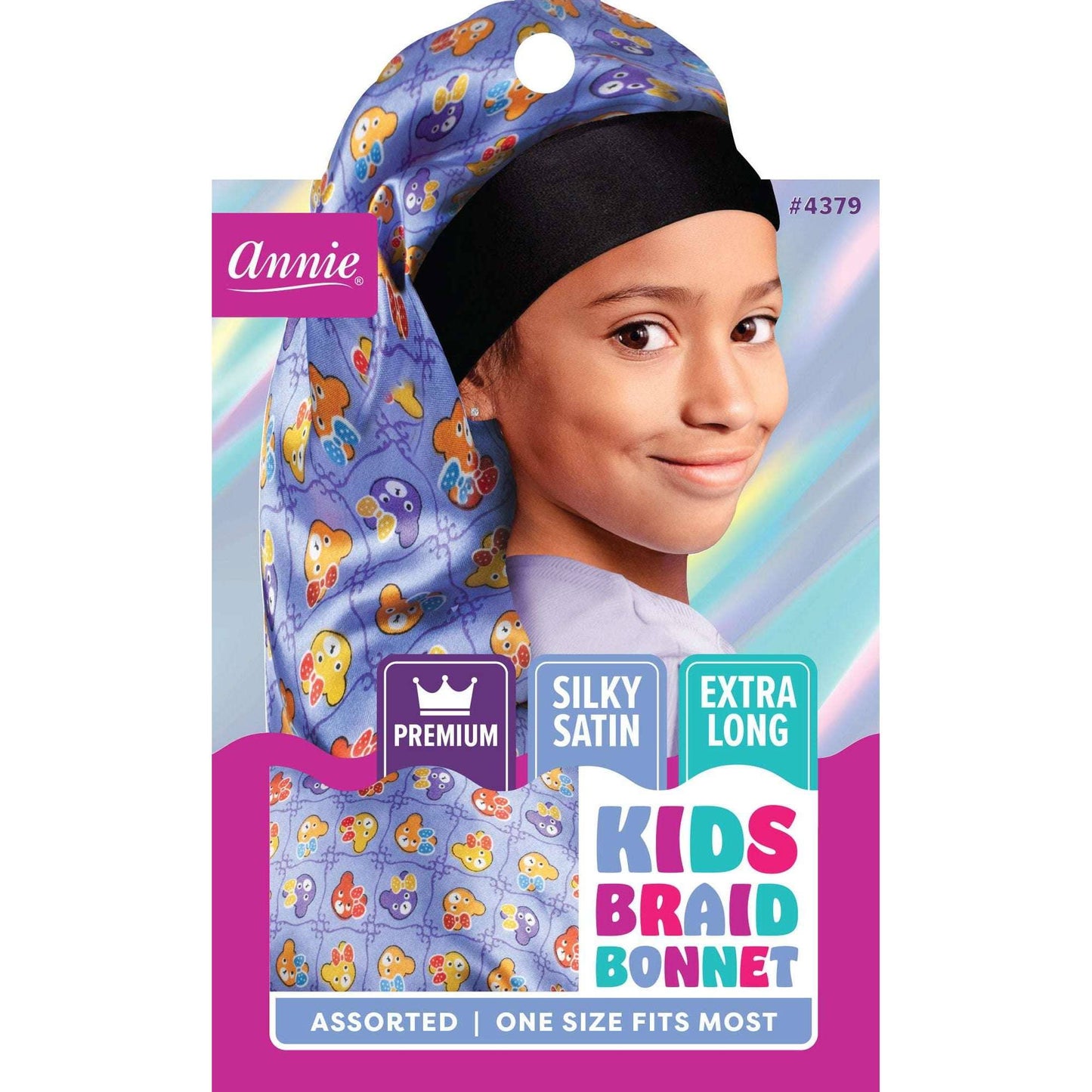 Premium Kid's Silky Wide Edge Braid Bonnet Dual Layer