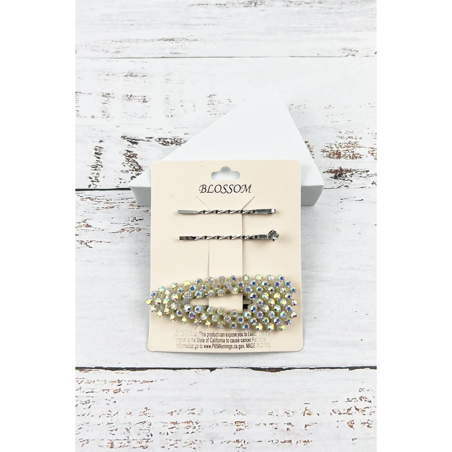 RHINESTONE HAIR CLIP-3 PIECES SET