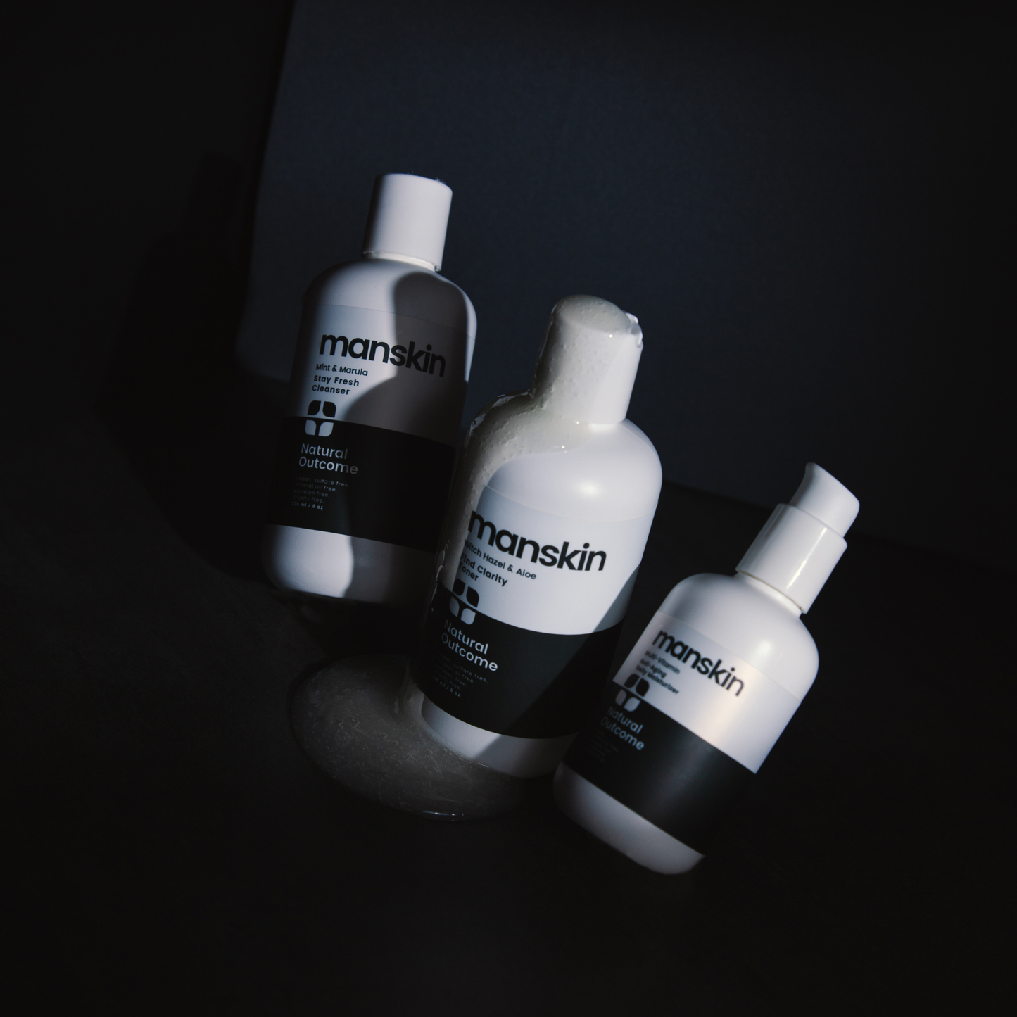 Natural Outcome Skincare-Man Skin Daily 3 Step Regimen Face Set