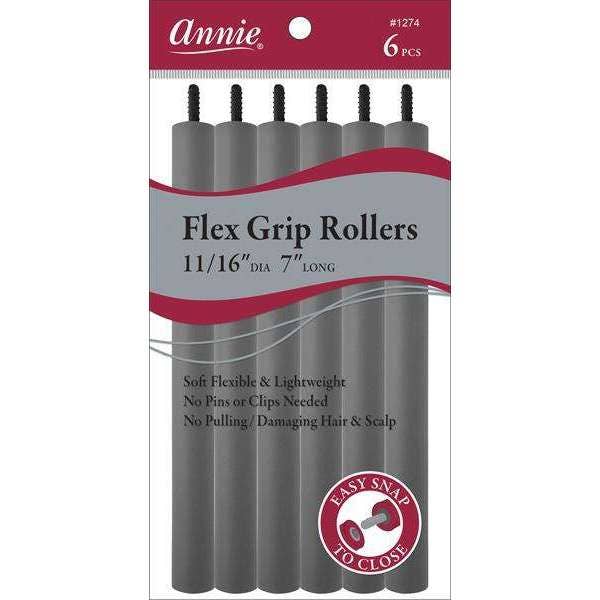Flex Grip Rollers 11/16" 7" Long 6Ct Gray