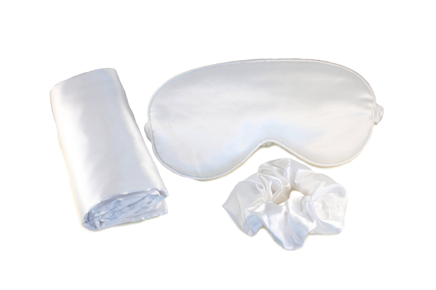 Morning Glamour - Ultimate Sleep Set Satin Pillowcase, Eye mask and Scrunchie