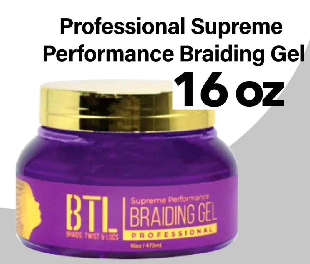 BTL Professional Braiding Gel L Supreme Performance 16 oz