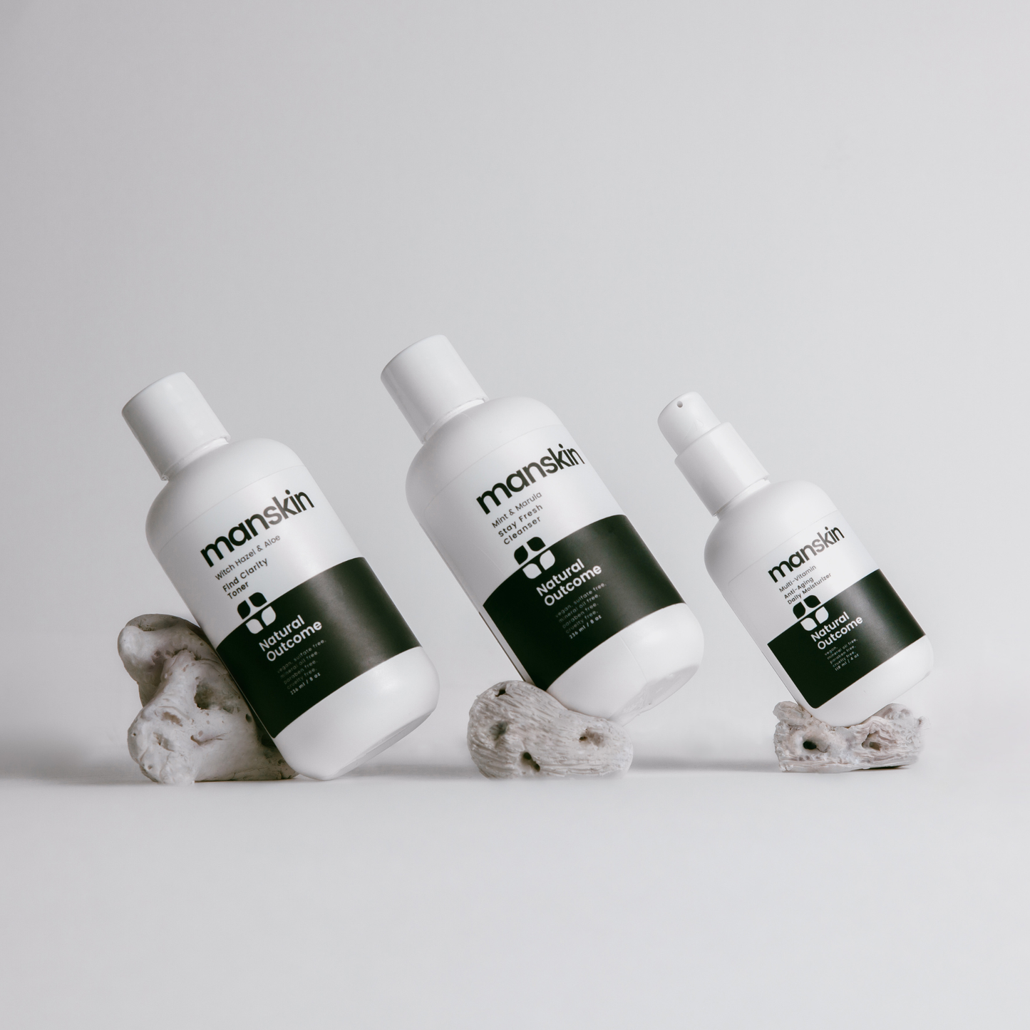 Natural Outcome Skincare-Man Skin Daily 3 Step Regimen Face Set