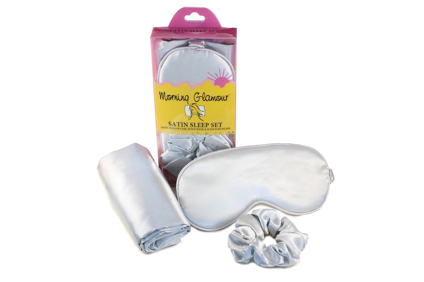 Morning Glamour - Ultimate Sleep Set Satin Pillowcase, Eye mask and Scrunchie