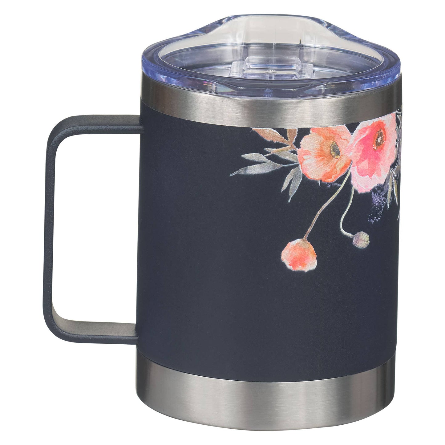 Christian Art Gifts - Mug SS Camp Navy Floral Best Mom Ever