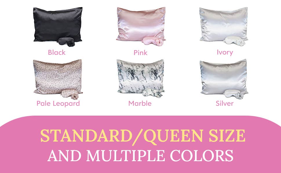 Morning Glamour - Ultimate Sleep Set Satin Pillowcase, Eye mask and Scrunchie