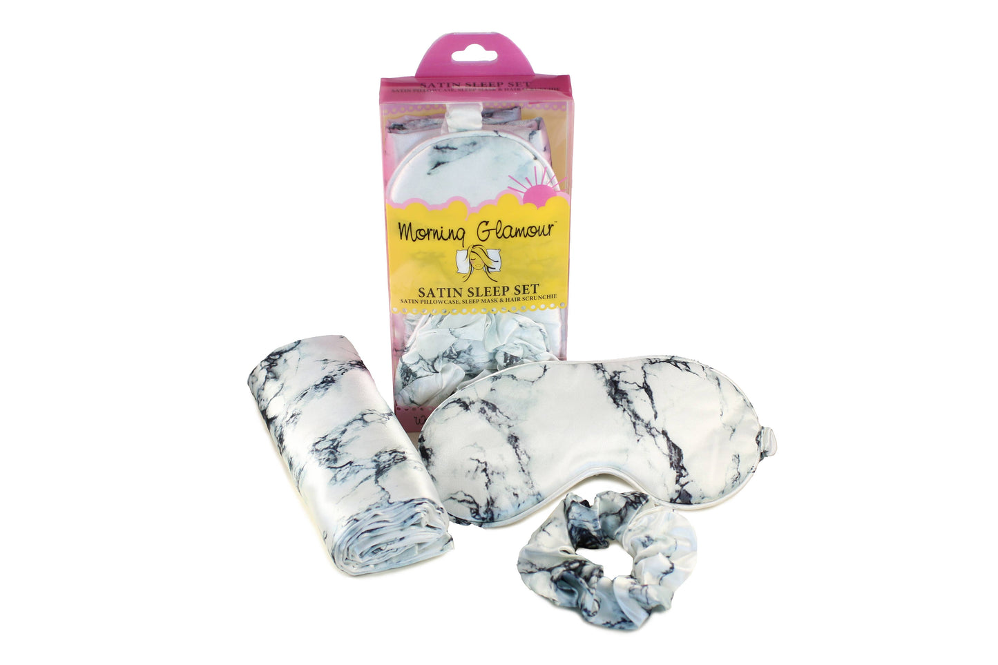 Morning Glamour - Ultimate Sleep Set Satin Pillowcase, Eye mask and Scrunchie