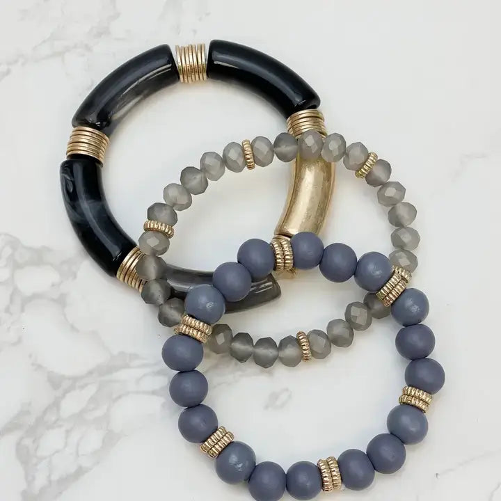 Acrylic Tube Bracelet Trios