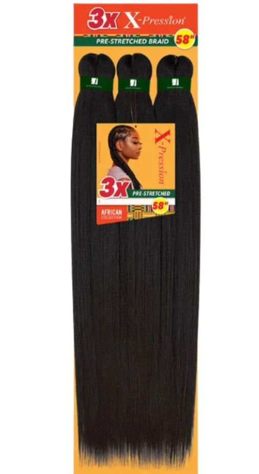 SENSATIONNEL 3X X-PRESSION PRE-STRETCHED BRAID 58"
