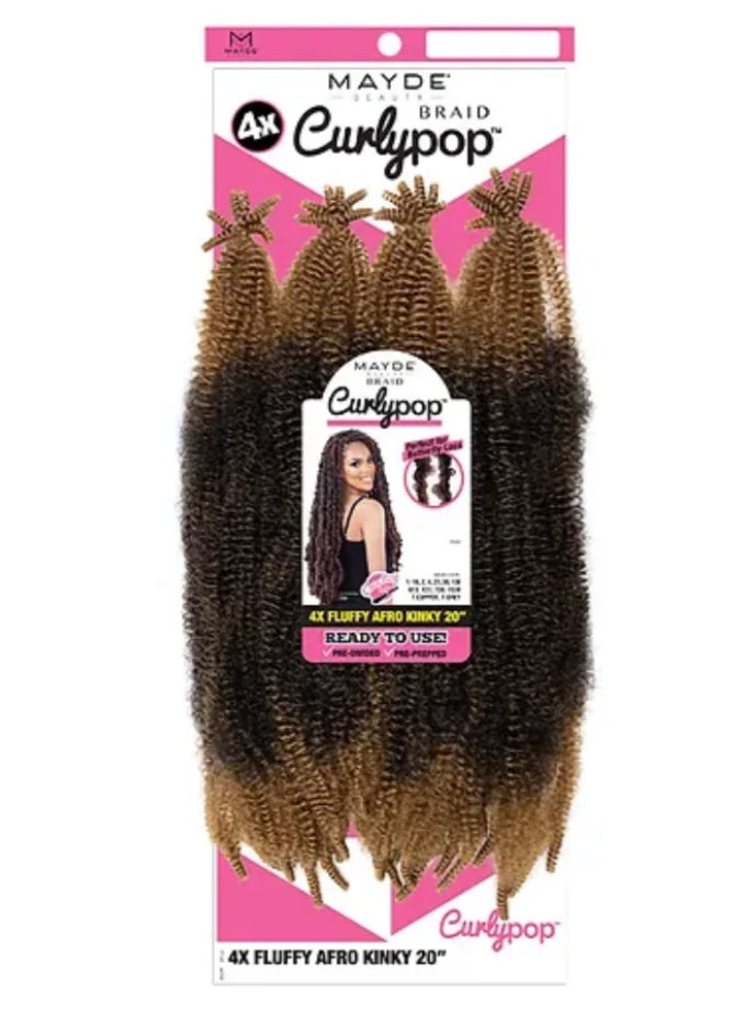 Mayde Beauty 4X
FLUFFY AFRO KINKY CURLYPOP 20" Braid