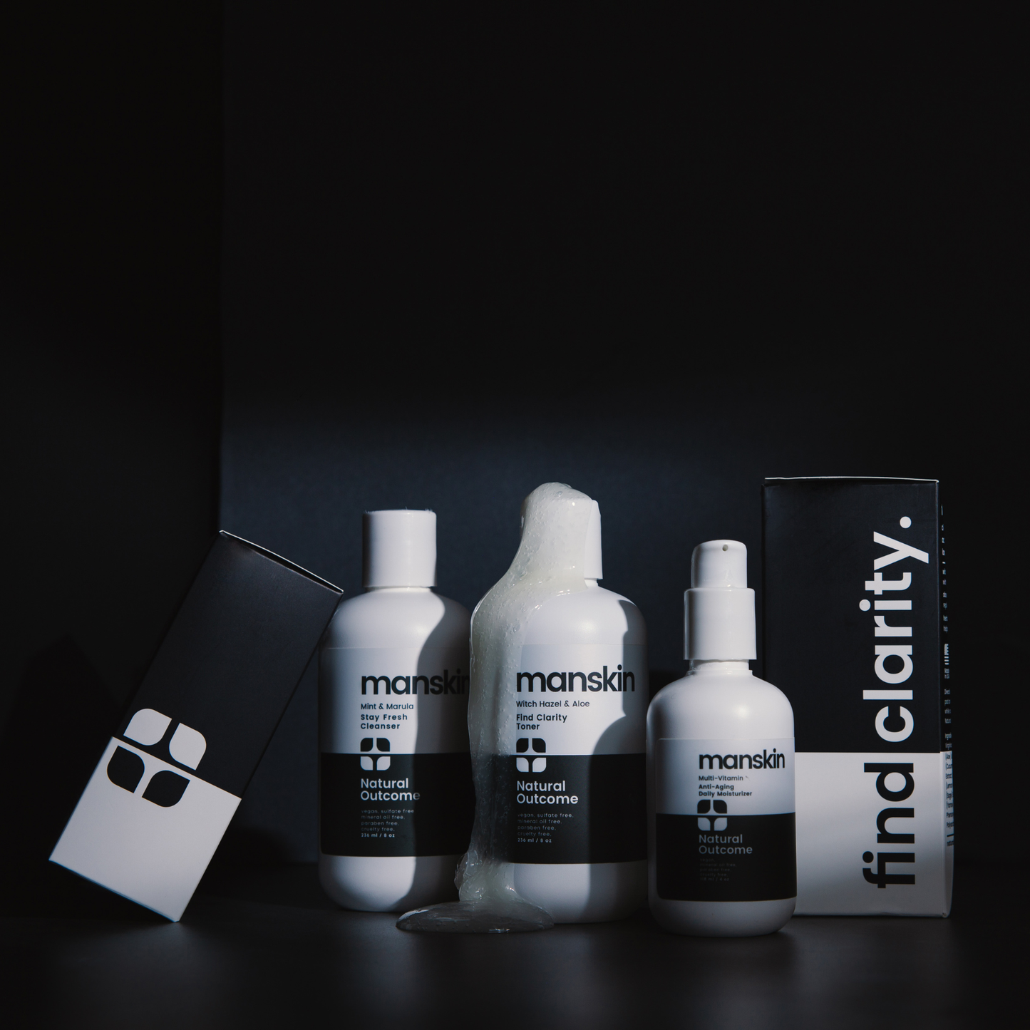 Natural Outcome Skincare-Man Skin Daily 3 Step Regimen Face Set