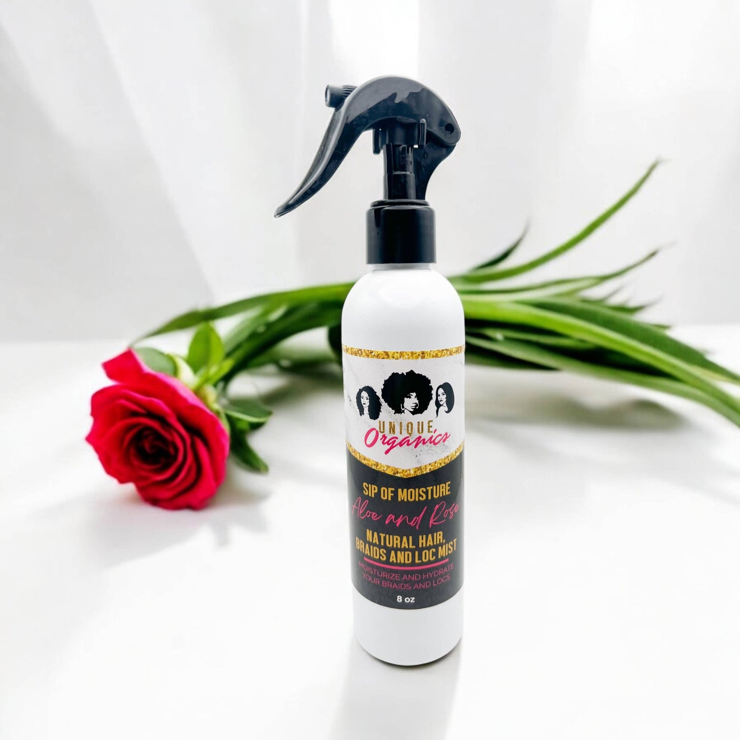 Unique Organics Haircare - Sip Of Moisture Loc and Braid Hydration Mist 8 oz