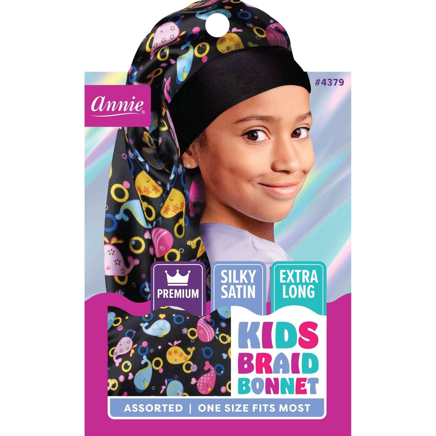 Premium Kid's Silky Wide Edge Braid Bonnet Dual Layer