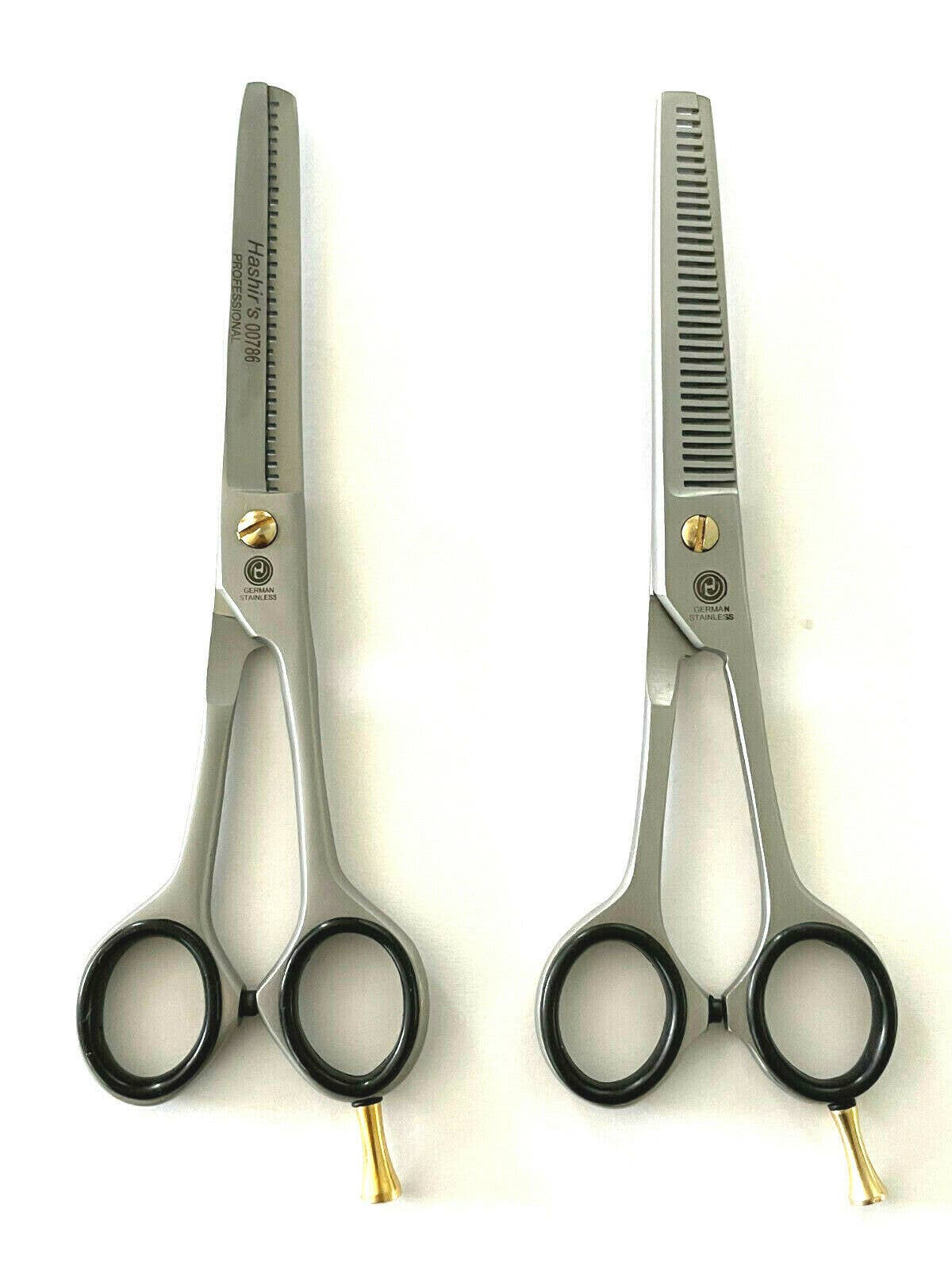 German Professional Double and Single Teeth Thinning Trimming Shears 6.5"
