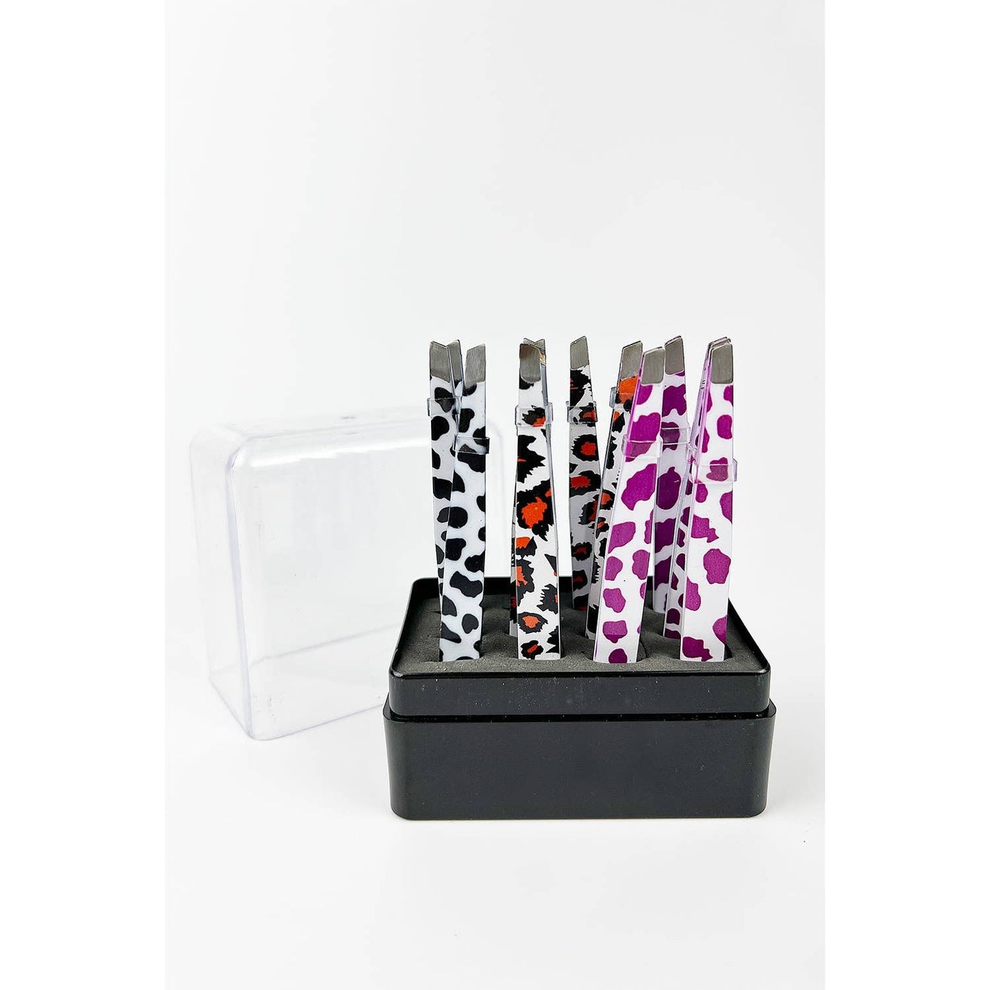 ANIMAL PRINT FACIAL HAIR EYEBROW TWEEZER SET
PACK OF 12