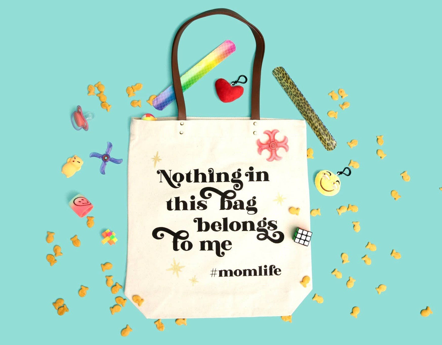 FUN CLUB - Hashtag Mom Life Tote Bag (spring, mothers day, gifts