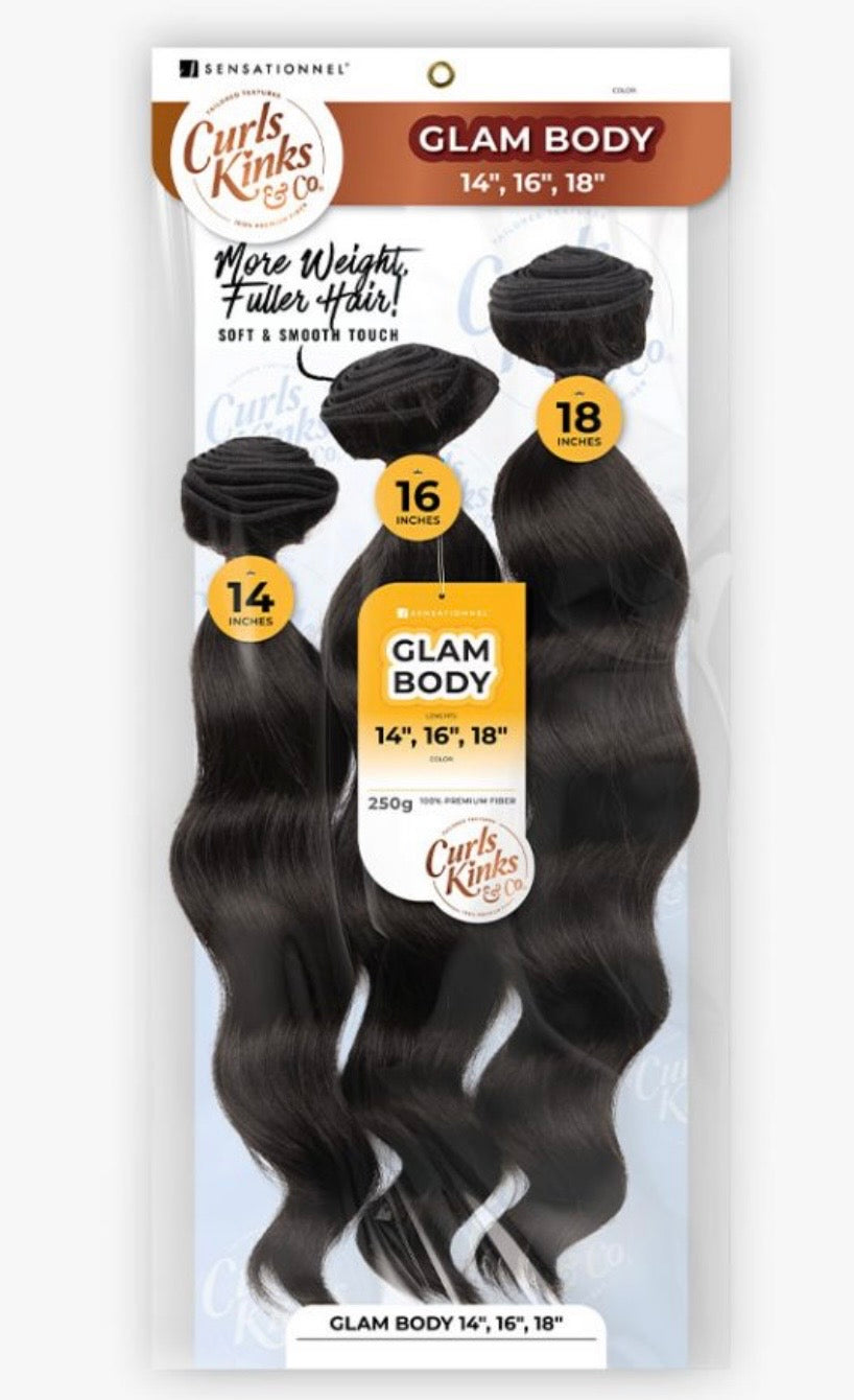 Sensationnel- Curls & Kinks-Glam Body 14,16,18” (Ck&co Multi)