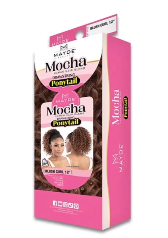 Mayde Beauty Mocha Ponytail Brush Curl 12"