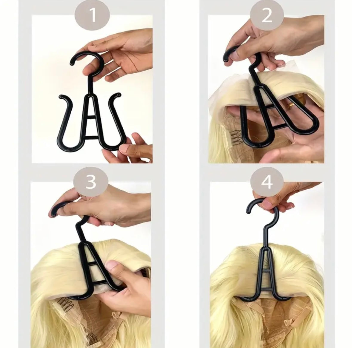 Hair Extension and Wig Storage Bags with Hangers
