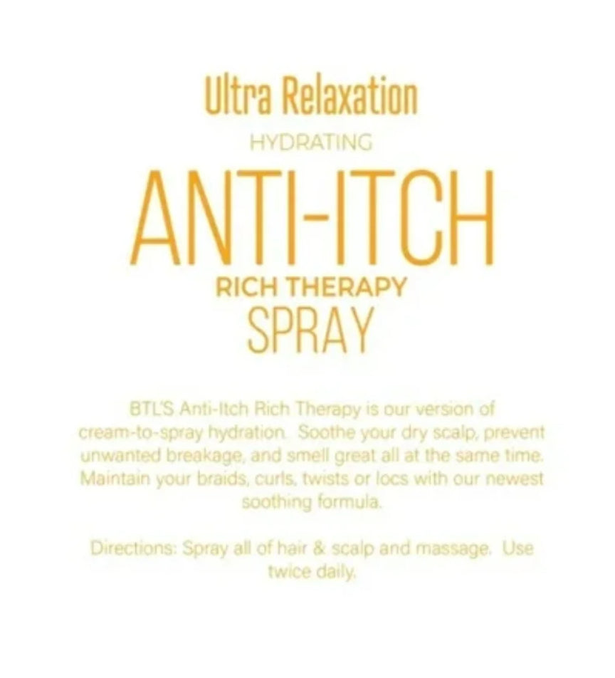 BTL Professional Ultra Relaxation Hydrating Anti-Itch Rich Therapy Spray 8 OZ