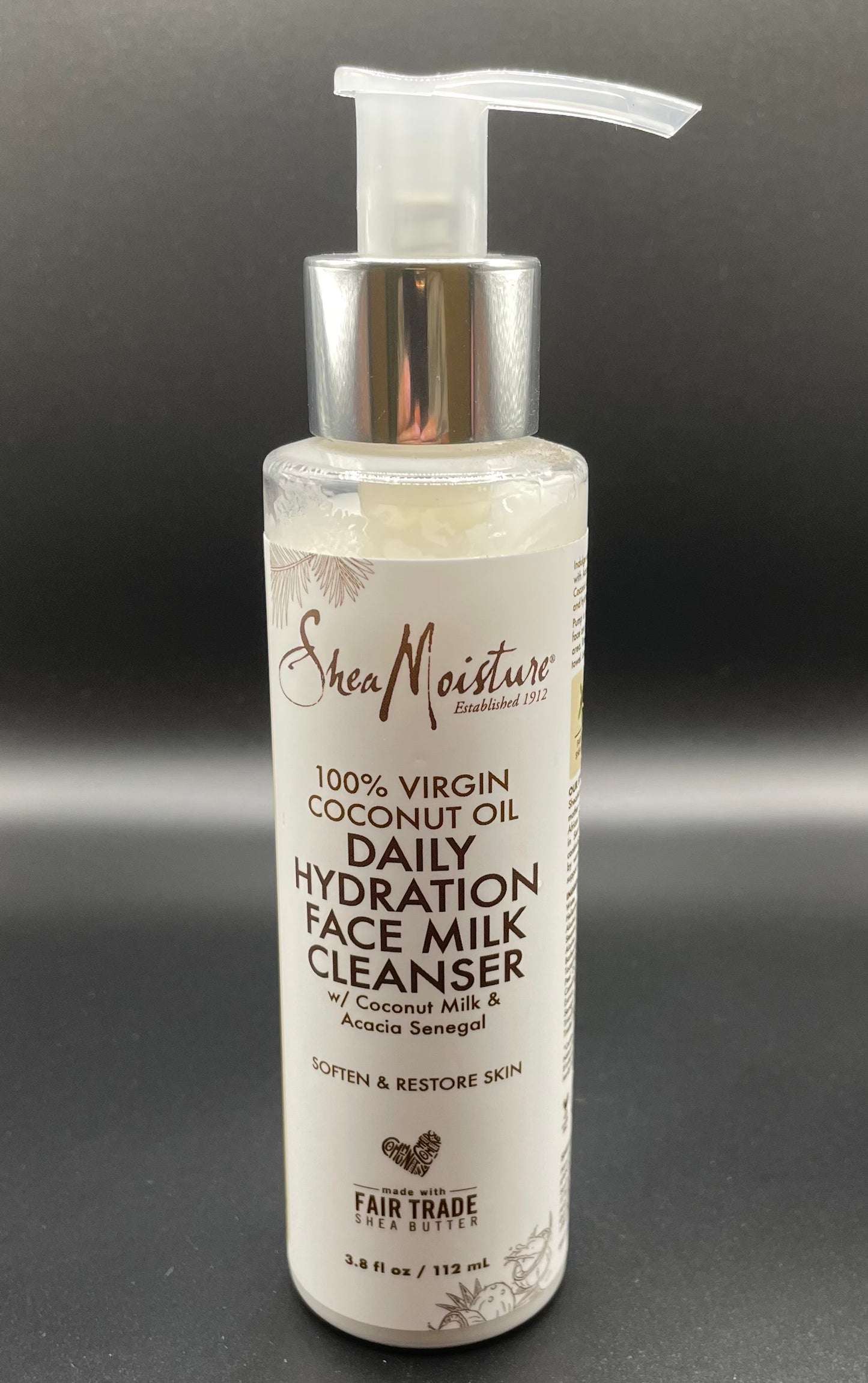 Shea Moisture-100% Virgin Coconut Oil, Daily Hydration Face Milk Cleanser