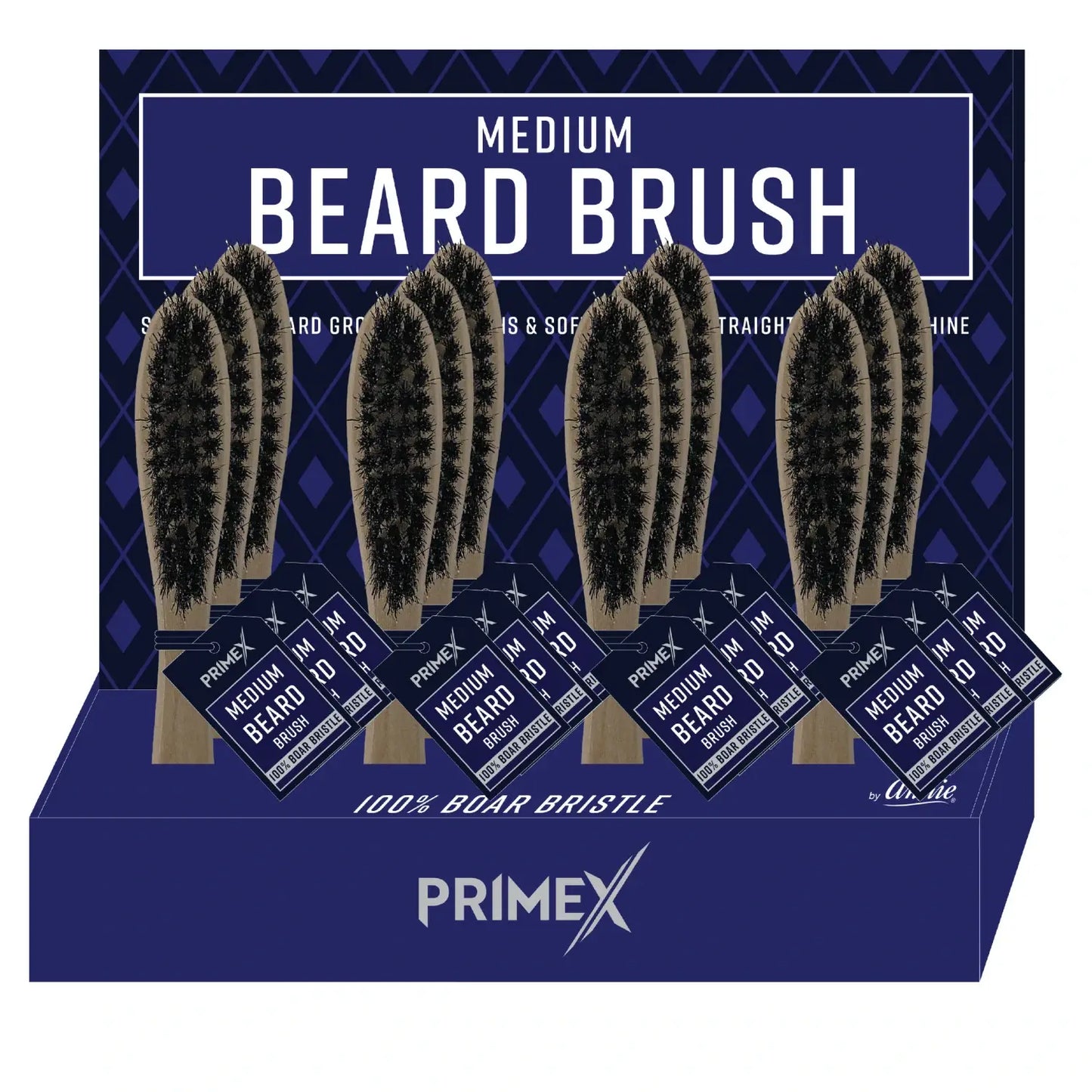 PrimeX Wooden Beard Brush Medium