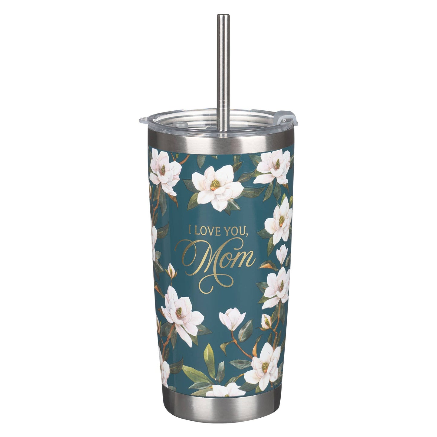 Christian Art Gifts - Tumbler SS Dk. Teal Love You Mom Prov. 31:25
