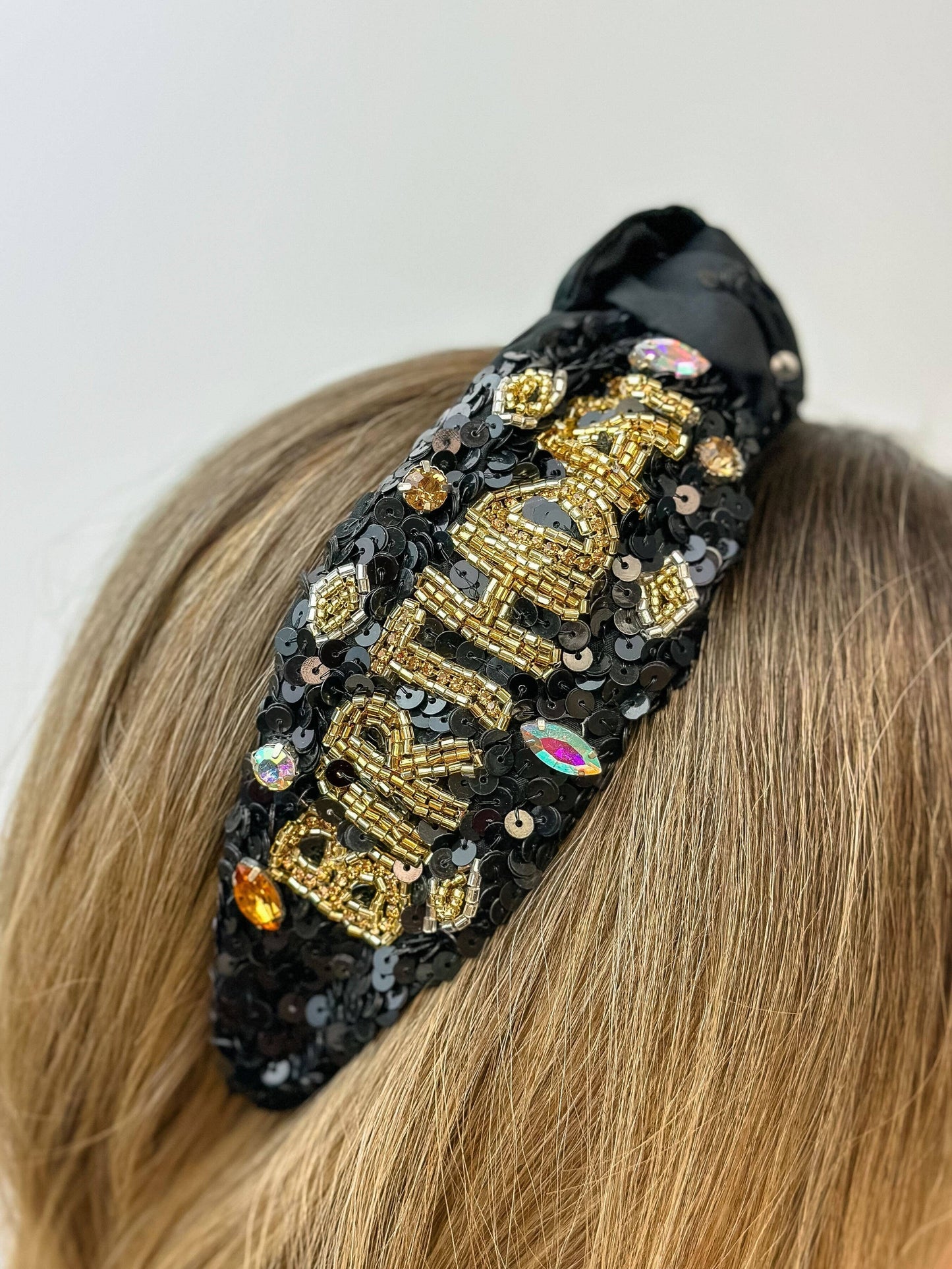 Prep Obsessed Wholesale - Birthday Queen Top Knot Headband