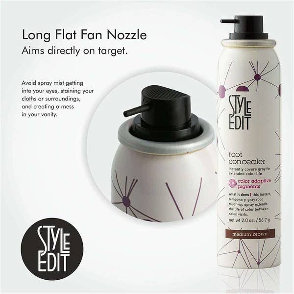 Style Edit-Brunette Root Concealer Spray