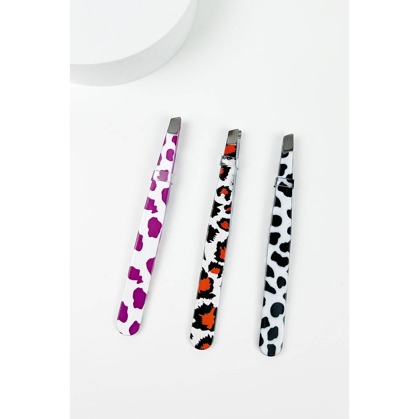 ANIMAL PRINT FACIAL HAIR EYEBROW TWEEZER SET
PACK OF 12