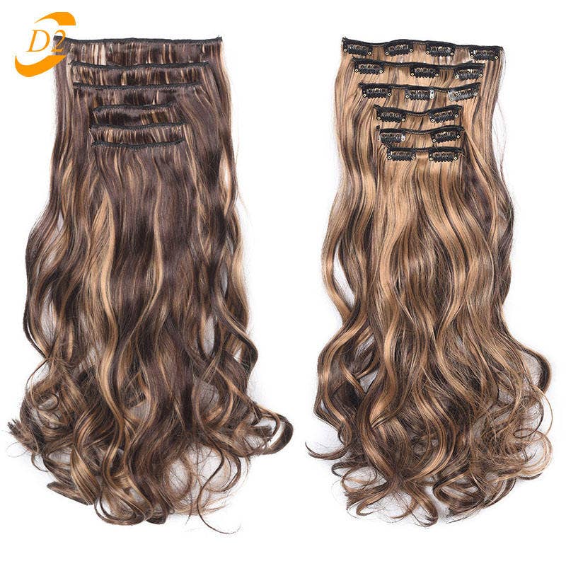 Long Curly Wavy Hair 16 Clip In Hair Extension