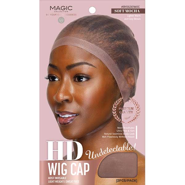 MAGIC COLLECTION UNDETECTABLE HD WIG CAP 2PC ASSORT 1DZ