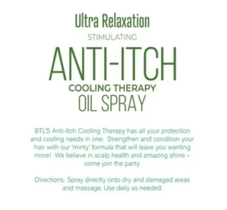 BTL Professional Ultra Relaxation Stimulating Anti-Itch Cooling Therapy Oil Spray 8 OZ