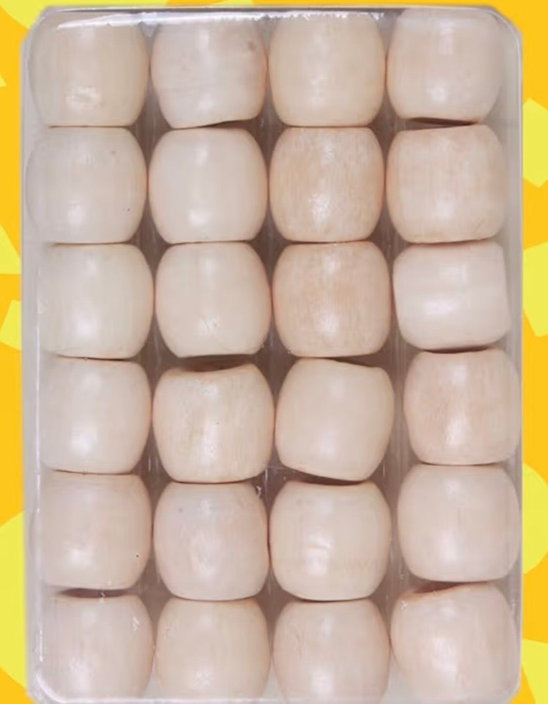 Wooden Beads Large 24pcs, Hair Beads for Hair Jewelry