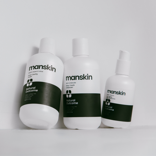 Natural Outcome Skincare-Man Skin Daily 3 Step Regimen Face Set