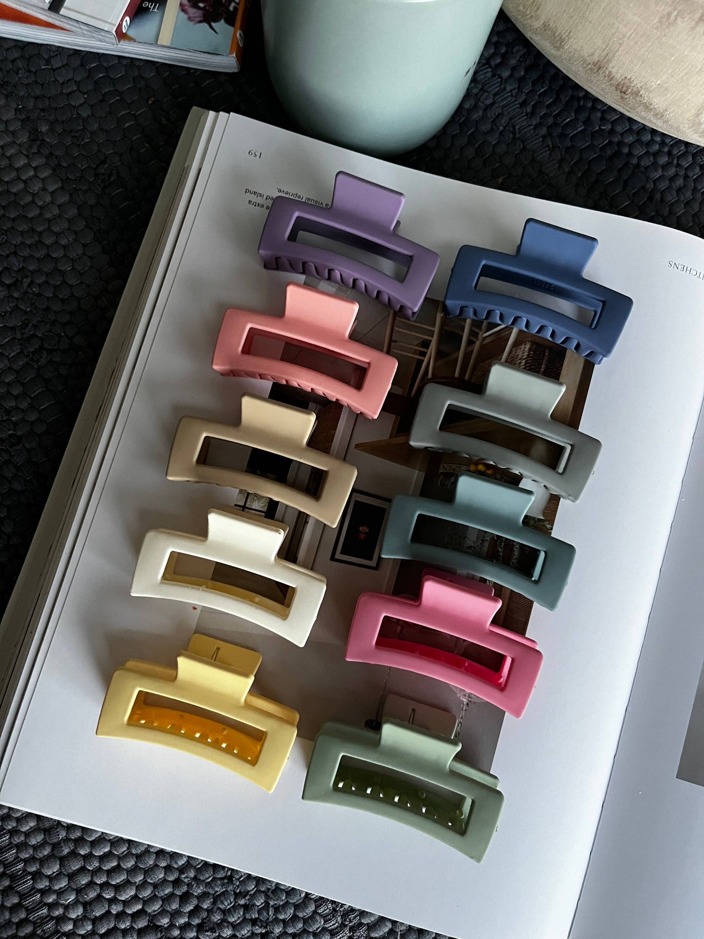 Frosting Company - Small Hair Claw Clips - Multicolored Set