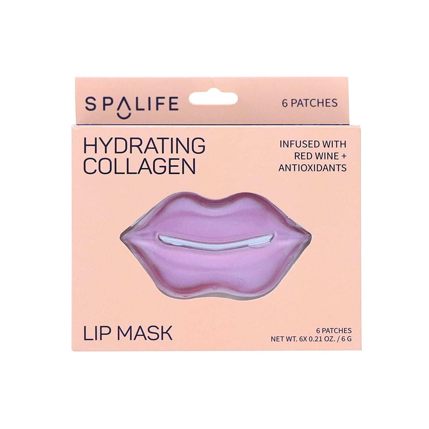 My Spa Life - Hydrating Collagen & Red Wine Hydrogel Lip Masks - 8 Pairs