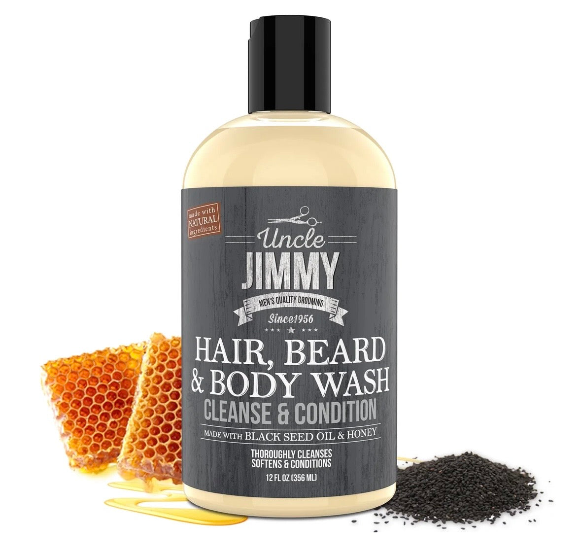 Uncle Jimmy HAIR, BEARD & BODY WASH 120Z