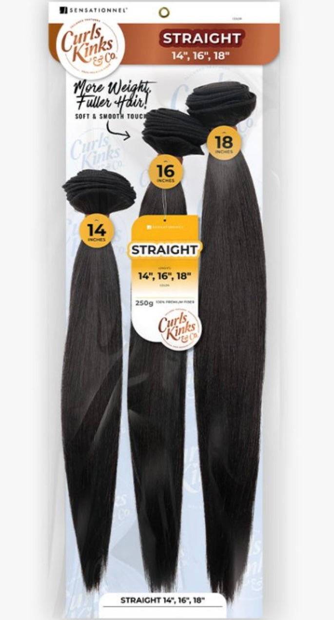 Sensationnel- Curls & Kinks Straight 14,16,18" (Ck&co Multi)
