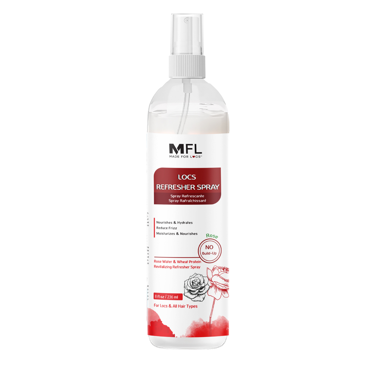 Made For Locs - Locs Rose-Water Refresher Spray | 8 oz