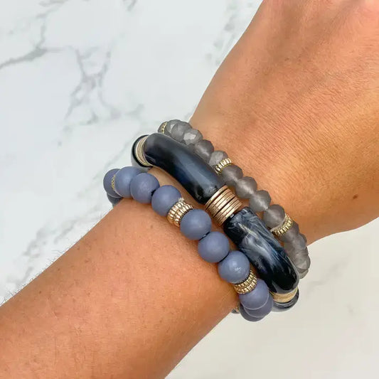 Acrylic Tube Bracelet Trios