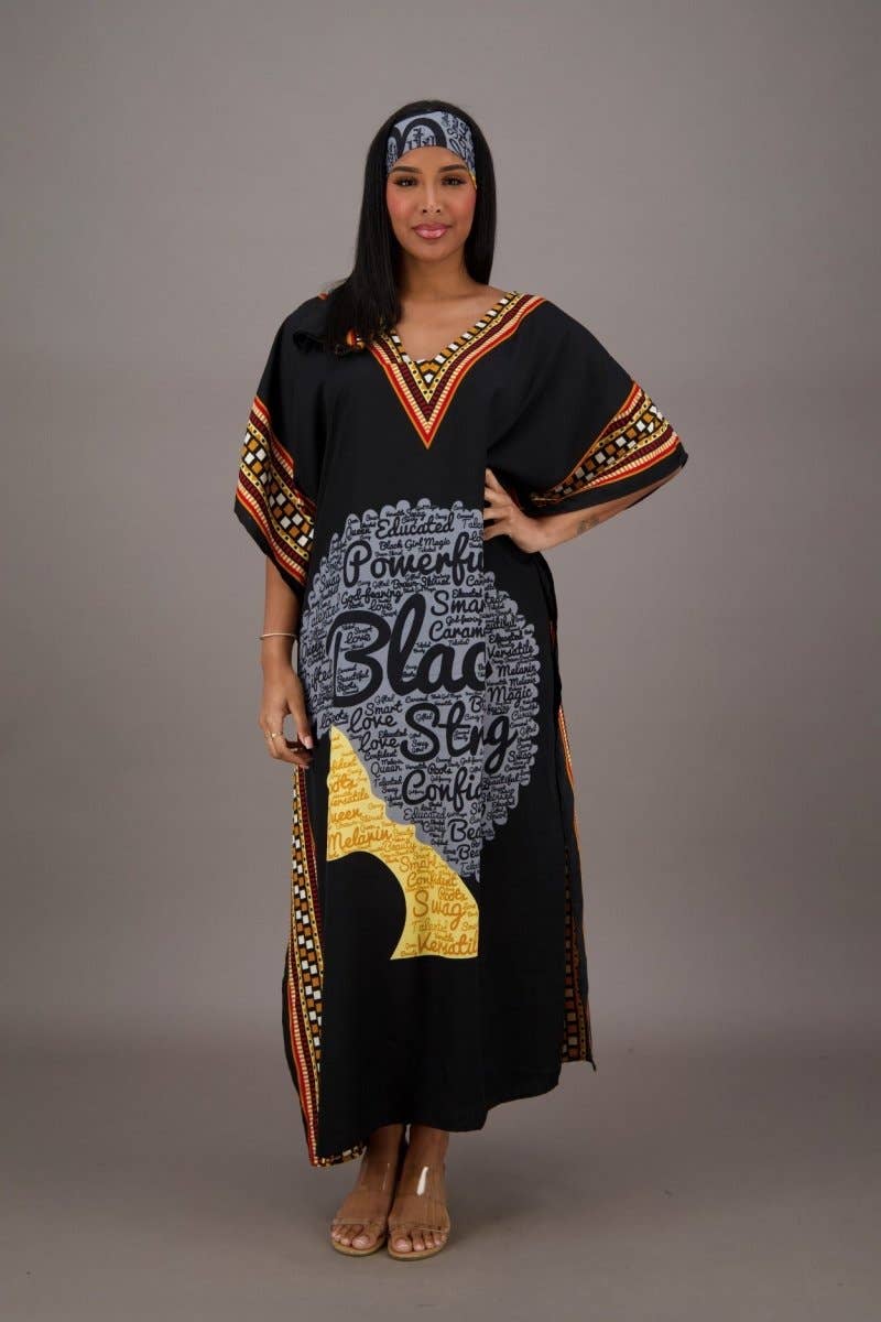 Advance Apparels - Dashiki Border Print Kaftan