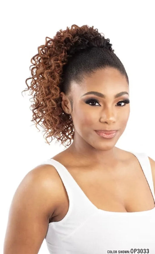 Mayde Beauty Mocha Ponytail Brush Curl 12"