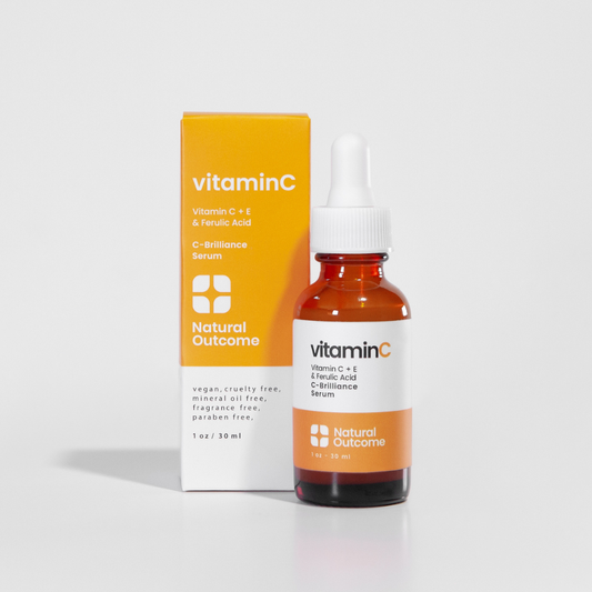 Natural Outcome Skincare-Vitamin C + E Serum with Ferulic Acid - C-Brilliance