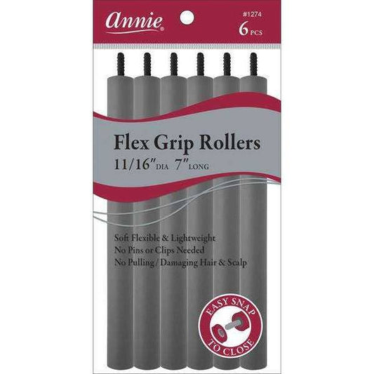 Flex Grip Rollers 11/16" 7" Long 6Ct Gray