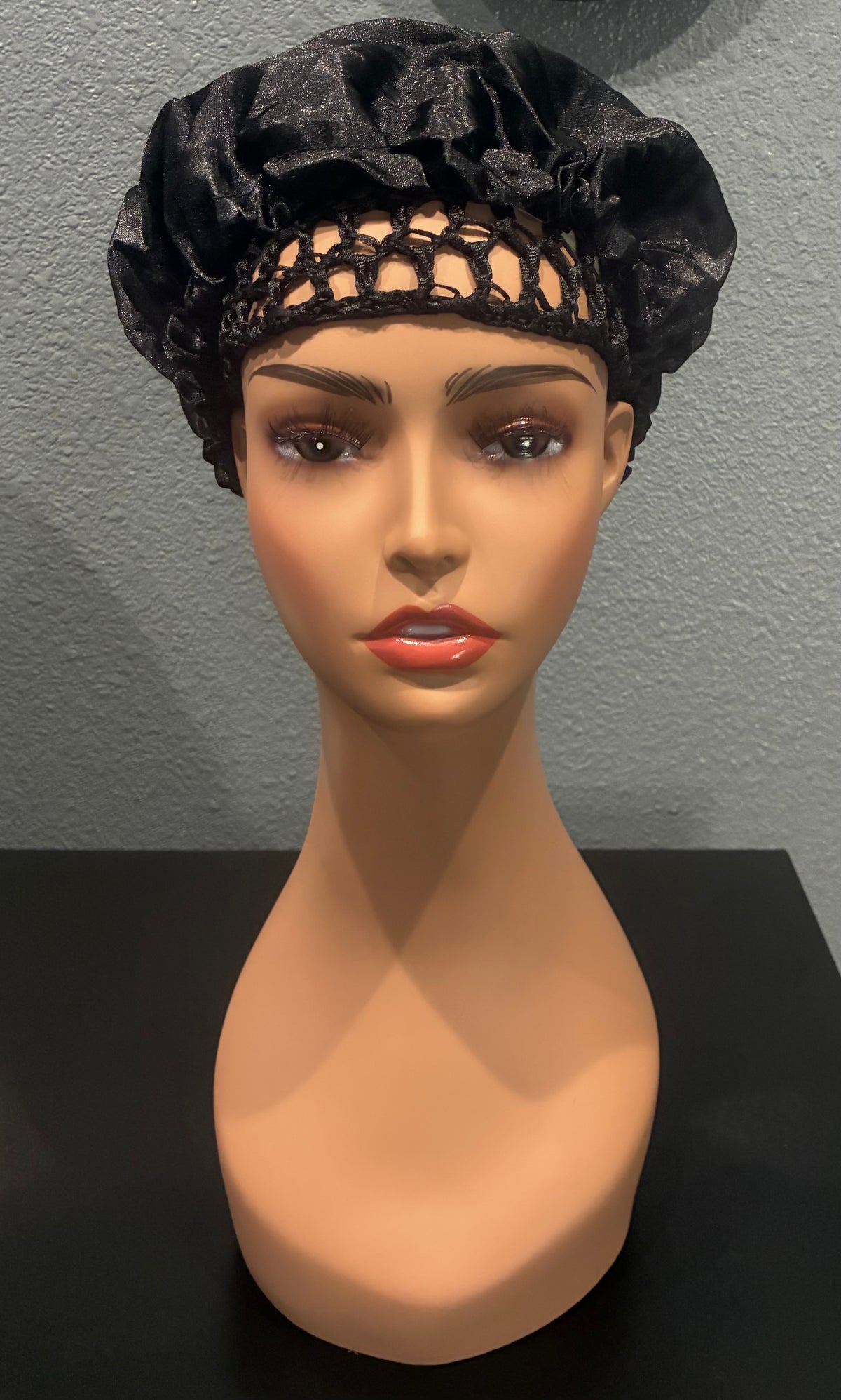 Wrap Cap & Head Bonnet (2 in 1 Attached Set)