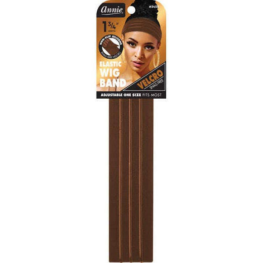 Velcro Wig Band 4.5cm Silicone Grip Brown